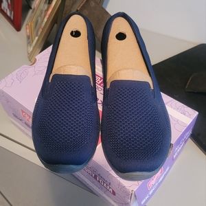 SKETCHERS Relaxed  Fit Reggae Fest Enjoy Slip on shoe! Navy 10 New!